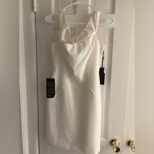Bebe Strapless Cream Dress